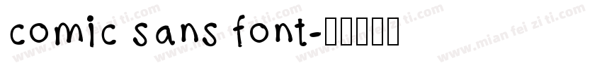comic sans font字体转换
